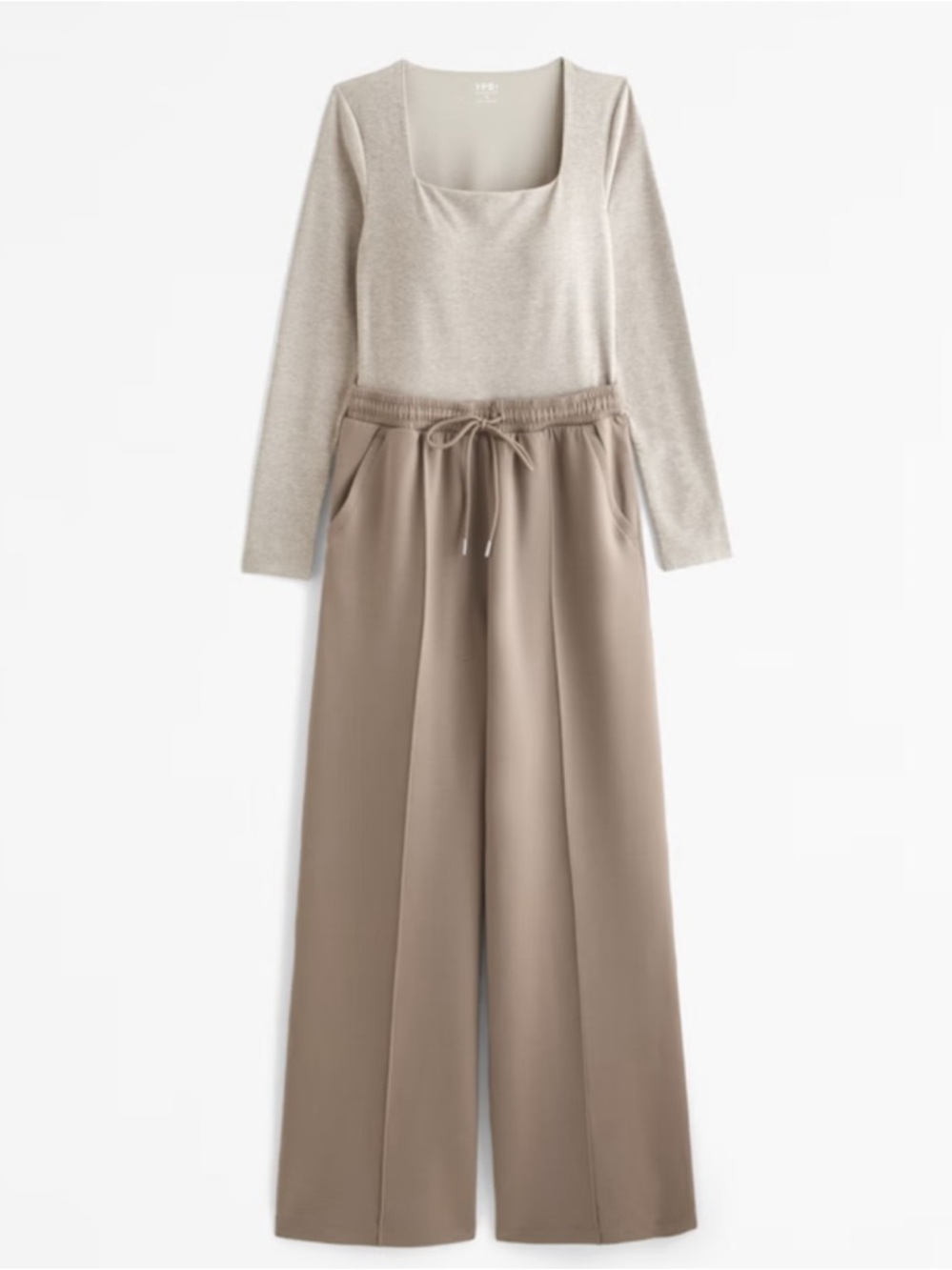 YPB Your Personal Best Abercrombie Wide-Leg Drawstring Pants Jumpsuit